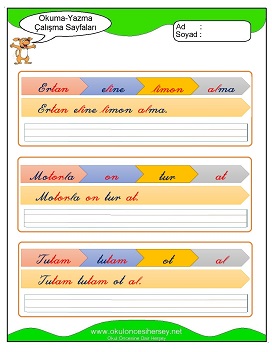 u sesi Grubu Çalışma Sayfaları